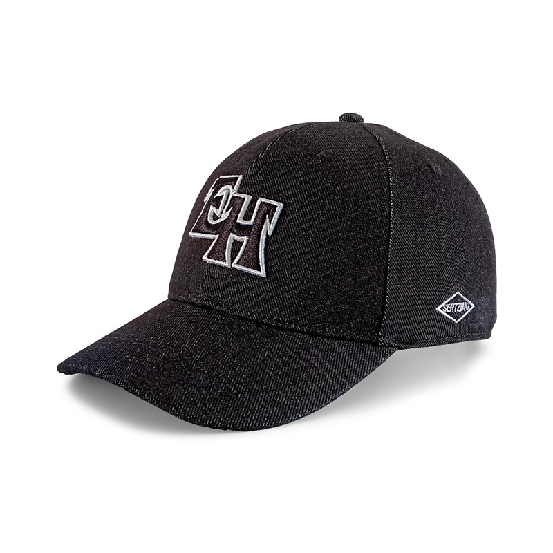 Gorra EH - Euskal Herria vaquera negra (logo frontal negro)