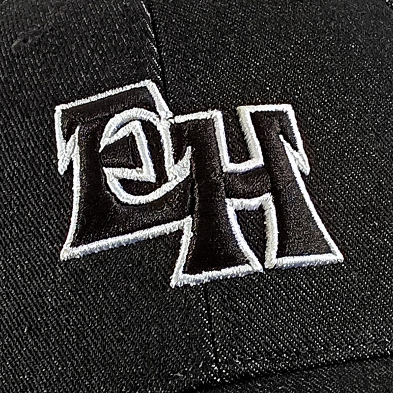 Gorra EH - Euskal Herria vaquera negra (logo frontal negro)