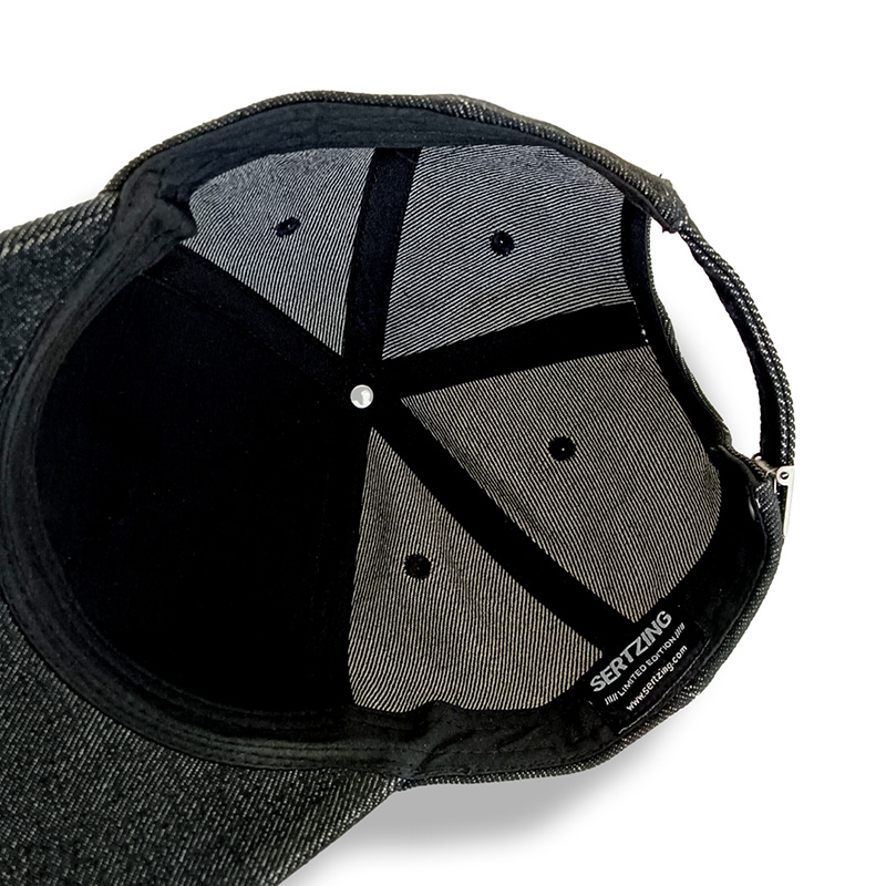 Gorra EH - Euskal Herria vaquera negra (logo frontal negro)